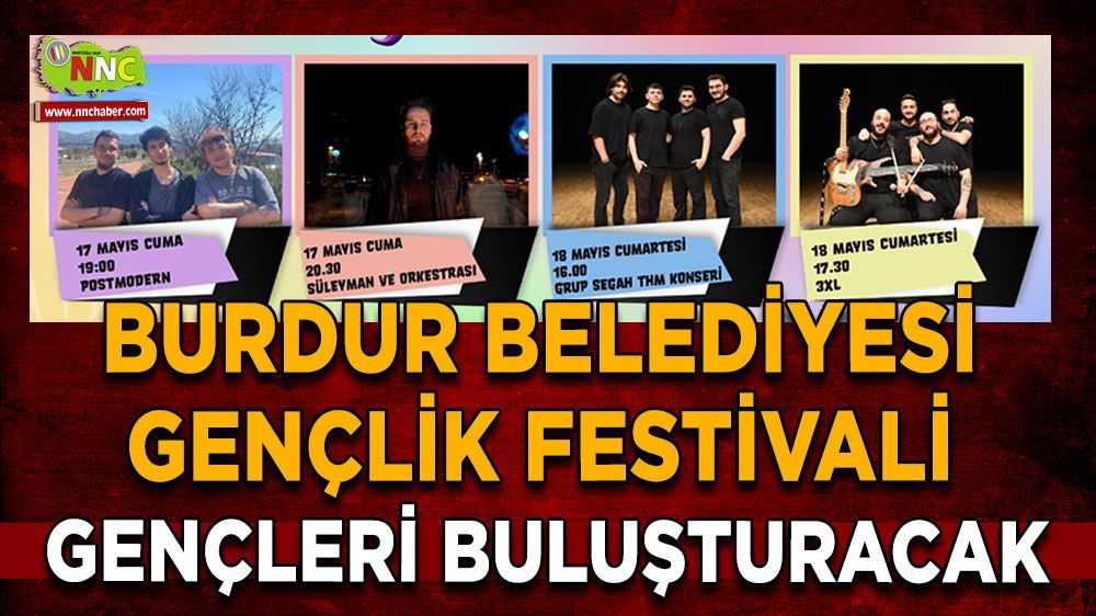 Burdur'da  19 Mayıs Gençlik Festivali