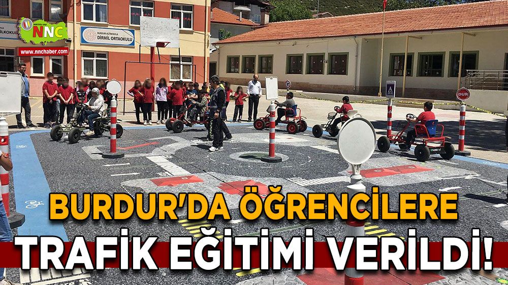 Burdur'da Öğrencilere Trafik Eğitimi Verildi!