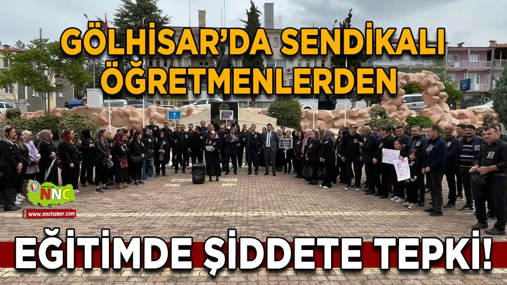 Burdur'da Sendikalı Öğretmenlerden Eğitimde Şiddete Tepki!