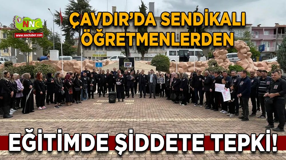 Burdur'da Sendikalı Öğretmenlerden Eğitimde Şiddete Tepki!
