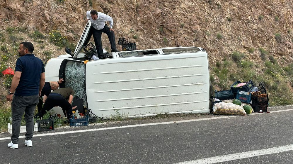 Erzincan Kemah’ta trafik kazası: 1 yaralı