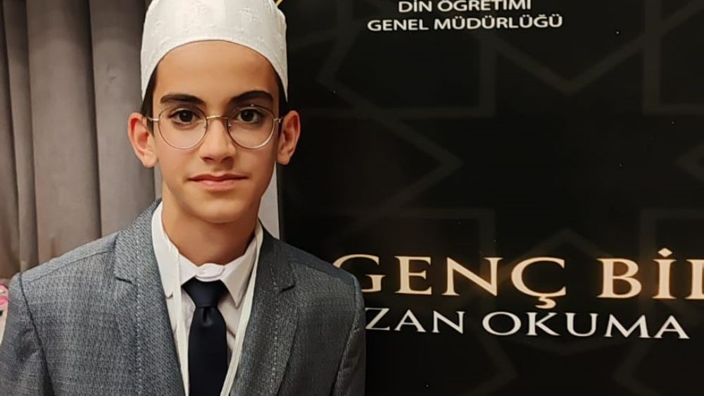 'Genç Bilaller Ezanı Güzel Okuma Yarışması'nda Bursalı genç birinci oldu