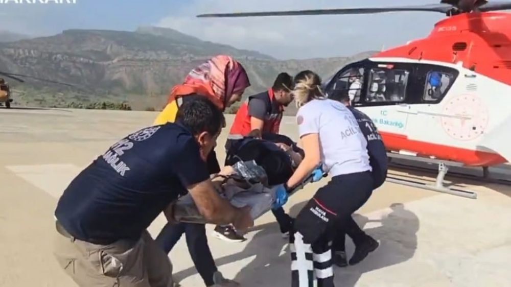 Hamile Kadın İçin Helikopter Havalandı