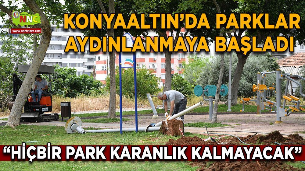 Konyaaltı'nda parklar yenileniyor 