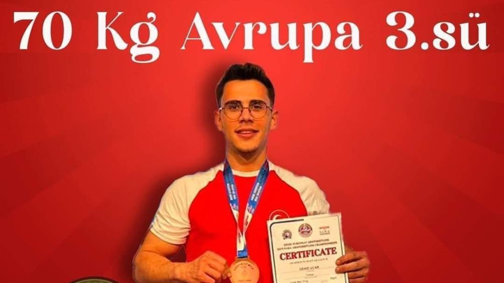 Kozanlı genç Avrupa’da bronz madalya kazandı