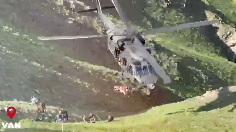 Ot Toplarken yaralanan şahıs helikopter ile kurtarıldı