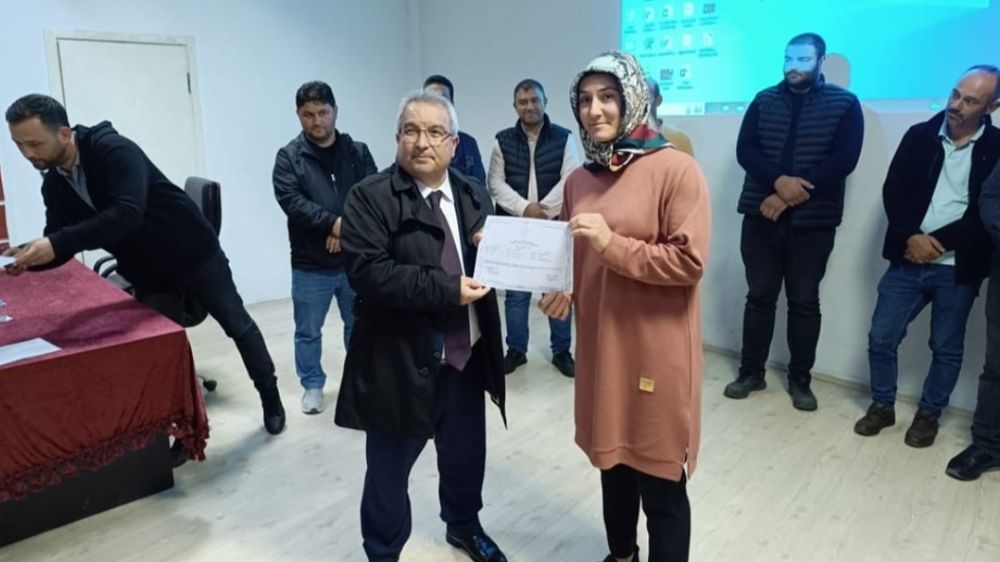 Samsun'da çiftçilere basınçlı sulama sertifikası verildi! 