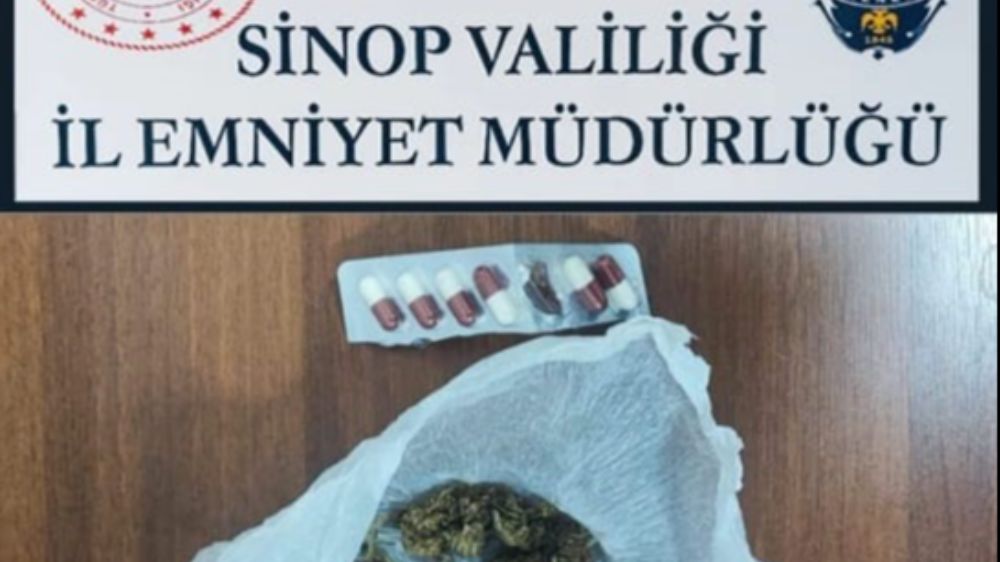 Sinop’ta  şüphelilerin üzerinden uyuşturucu çıktı 