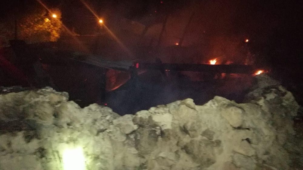 Sivas'ta büyük yangın; 9 hayvan telef oldu 