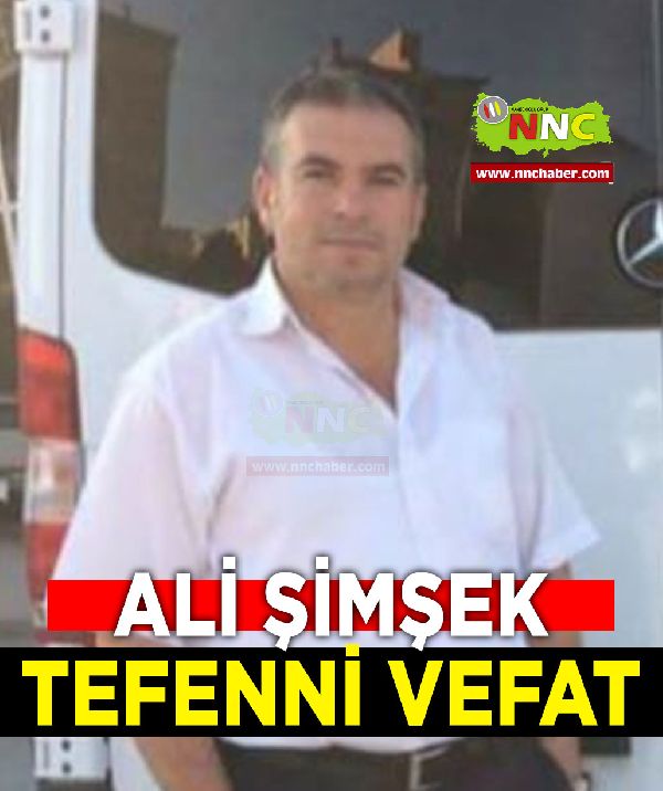 Tefenni Vefat Ali Şimşek
