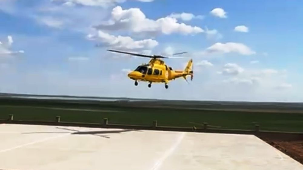 Yeni doğan bebek için ambulans helikopter havalandı
