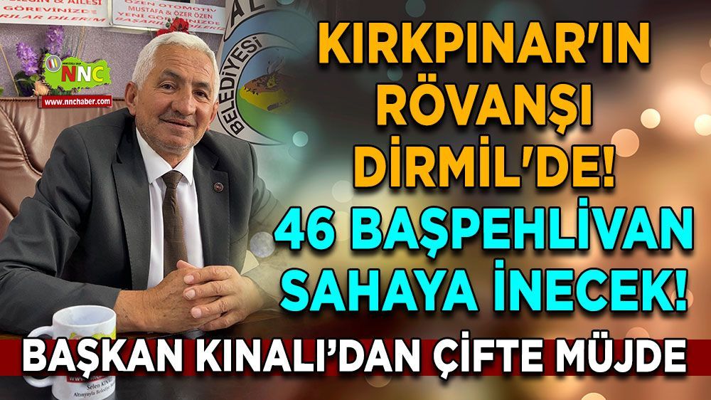 Altınyayla Belediye Başkanı Kınalı' dan çifte müjde 