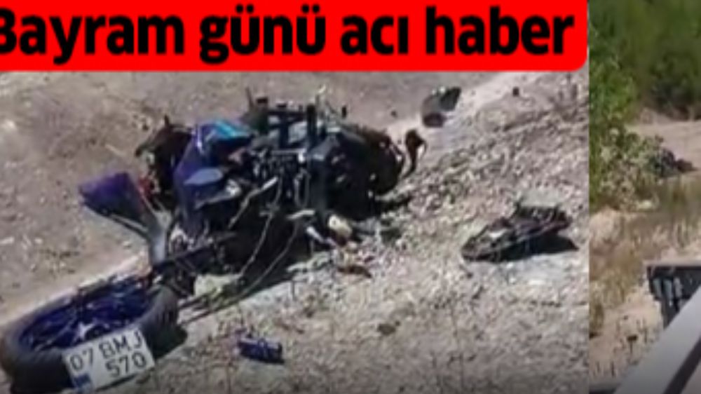 Bucak Antalya Karayolu Sazak Tünele yakınında Motor ile aracın karıştığı kazada 2 kişi hayatını kaybetti