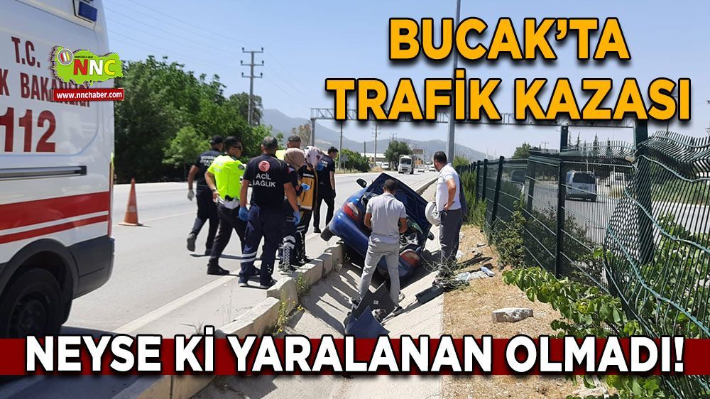 Bucak'ta trafik kazası