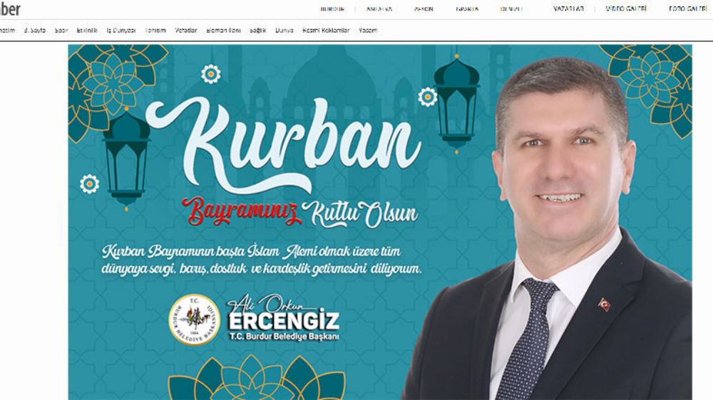 Burdur Belediyesi Kurban Bayramı Banner