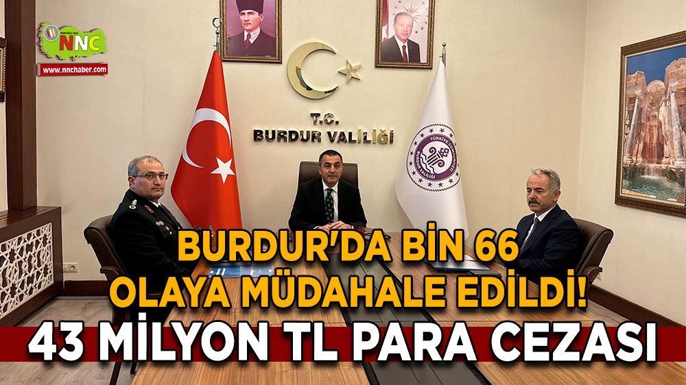 Burdur'da bin 66 olaya müdahale edildi! Kural tanımayan sürücülere...