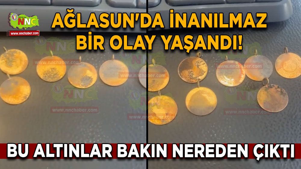 Burdur'da inanılmaz bir olay yaşandı! Çöp Olarak Yakılan Kanepeden 24 Altın Çıktı