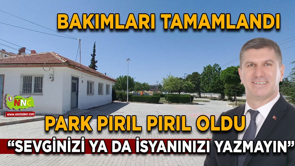 Burdur'da Park Güzelleştirildi! Duvar Yazıları Tarihe Karıştı!
