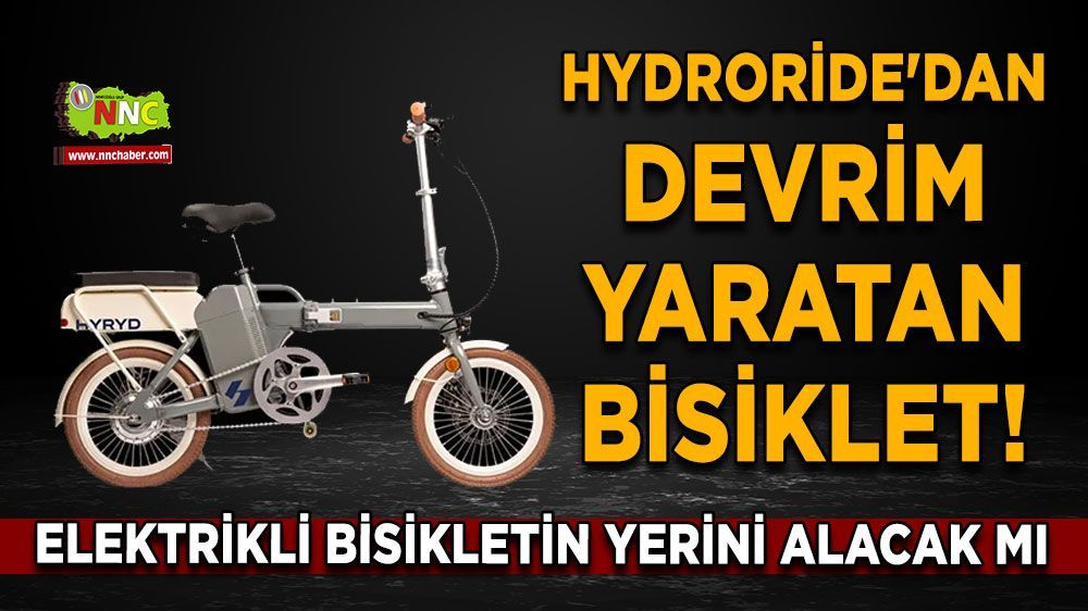 HydroRide'dan devrim yaratan bisiklet! Elektrikli bisikletin yerini alabilecek mi