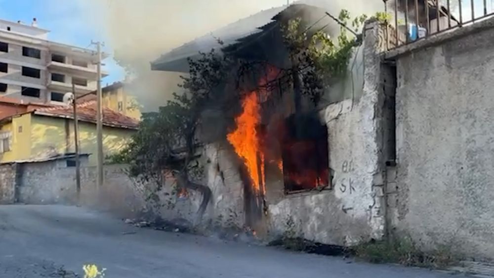 Kırıkkale'de müstakil evde yangın