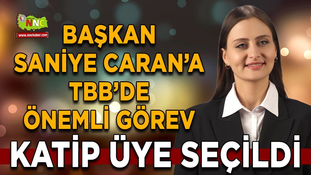 Saniye Caran, TBB'de katip üye seçildi