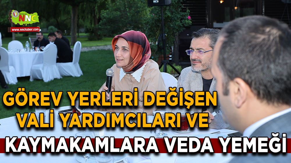 Afyon'da görev yerleri değişen vali yardımcıları ve Kaymakamlara veda yemeği