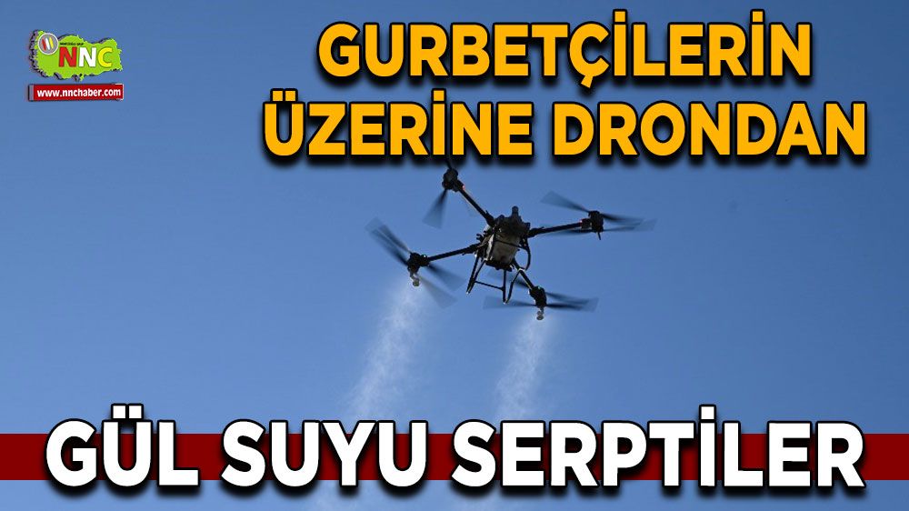 Afyon'da gurbetçileri gül suyuyla serinlettiler