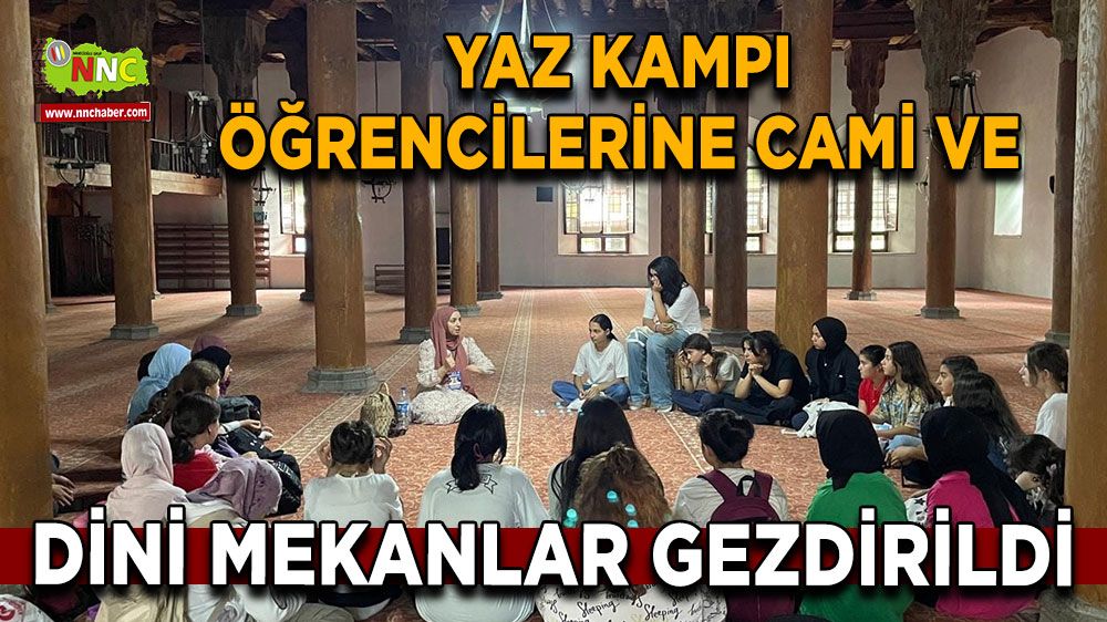 Afyon'da yaz kampı öğrencilerine cami ve dini mekanlar gezisi