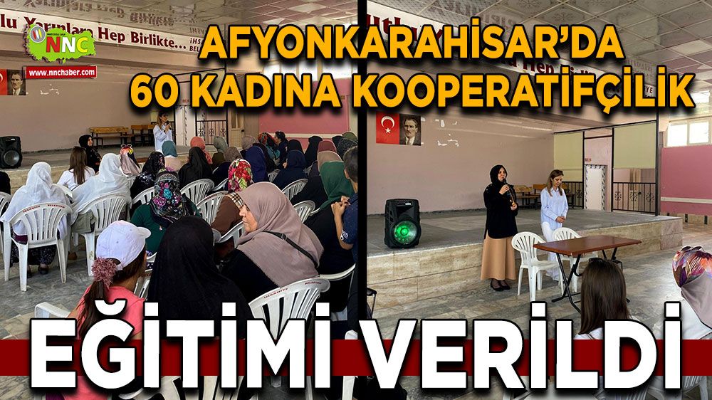 Afyonkarahisar'da 60 kadına eğitim