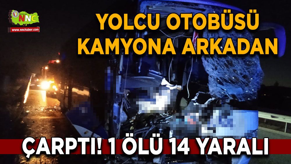 Afyonkarahisar'da feci trafik kazası! 1 ölü 14 yaralı