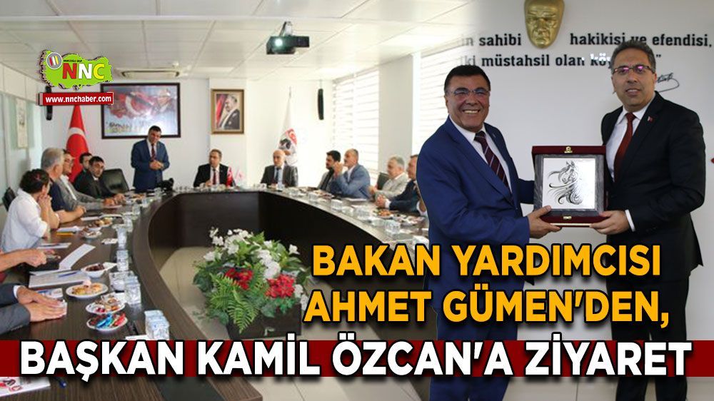 Ahmet Gümen Başkan Kamil Özcan'ı ziyaret etti 