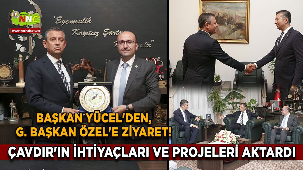 Ali Okan Yücel'den, Özgür Özel'e ziyaret! Çavdır'ın ihtiyaçları ve projeleri aktardı