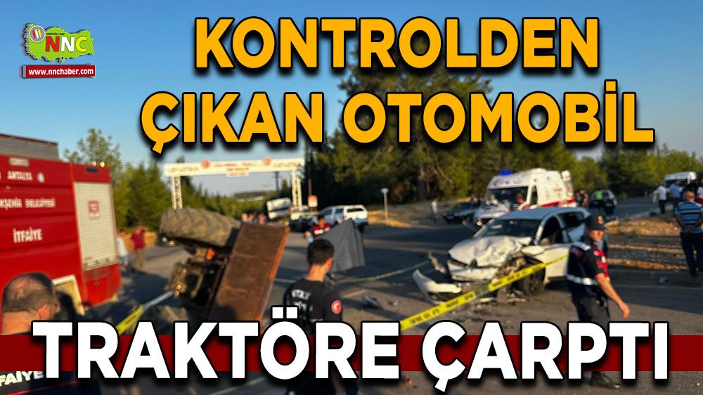 Antalya'da feci trafik kazası! 1 ölü
