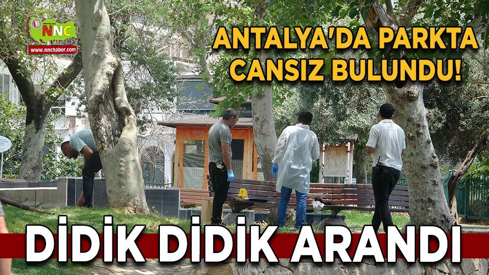Antalya'da korkunç olay! Bir adam parkta cansız bulundu!