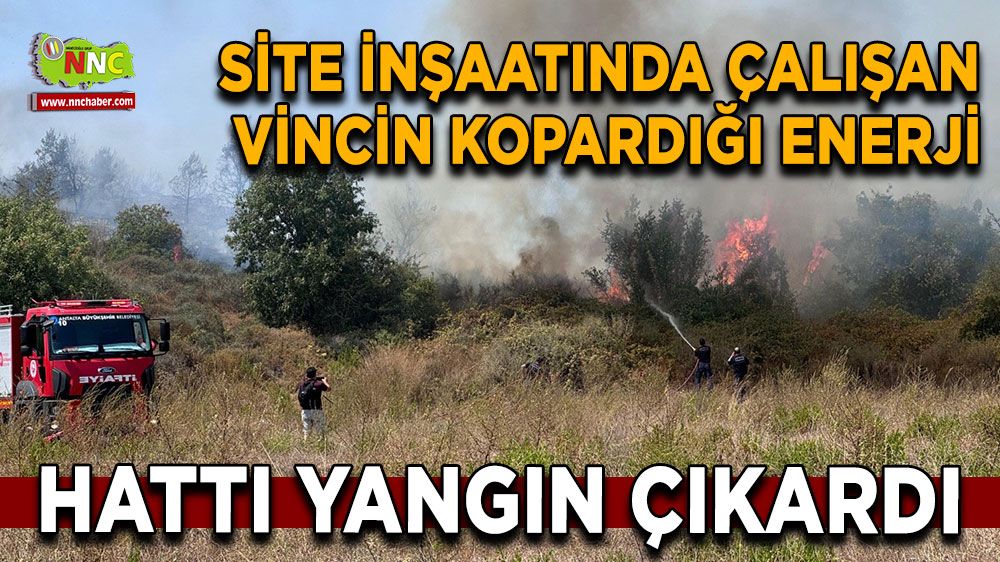Antalya'da tepelik alanda çıkan yangın paniğe neden oldu