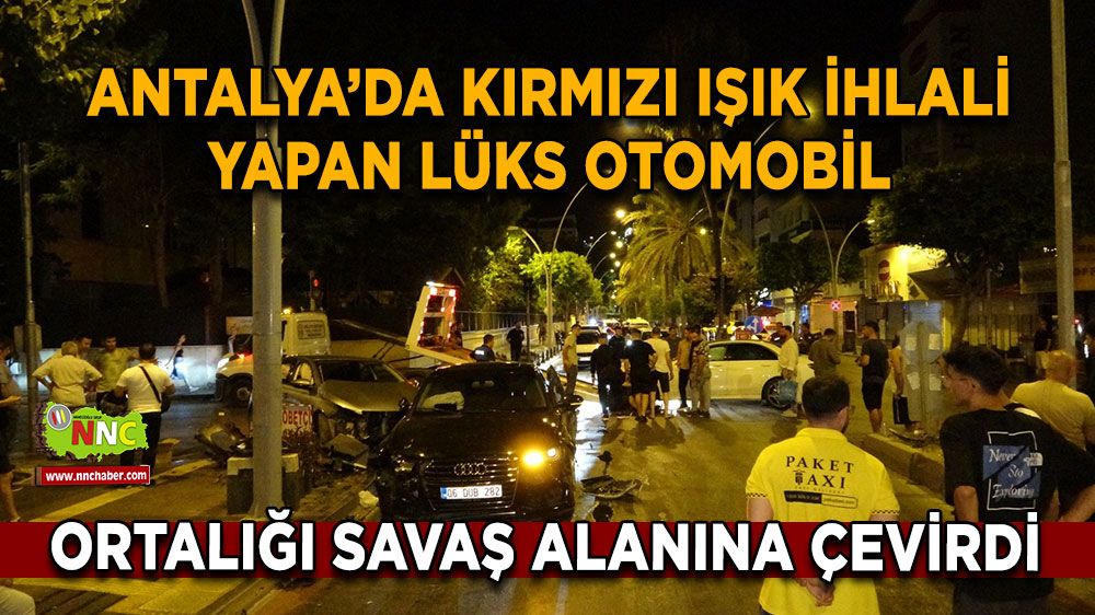 Antalya'da trafik kabusu! Ortalık savaş alanına döndü! Trafik kilitlendi