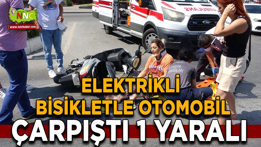 Antalya'da trafik kazası! Elektrikli bisikletle otomobil çarpıştı