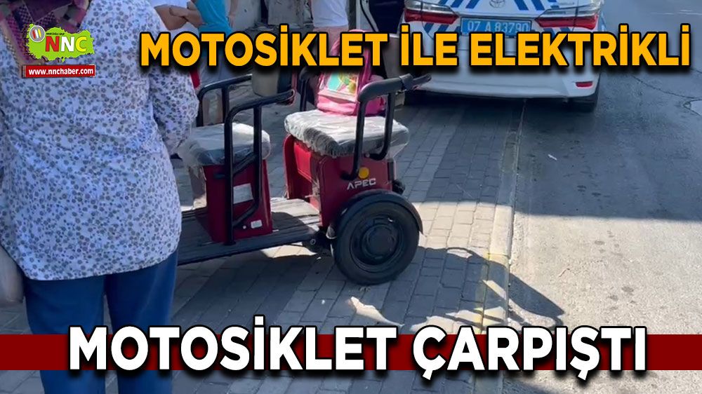 Antalya'da trafik kazası! Motosiklet ile elektrikli motosiklet çarpıştı