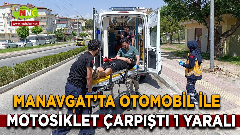 Antalya'da trafik kazası! Motosiklet sürücüsü yaralandı