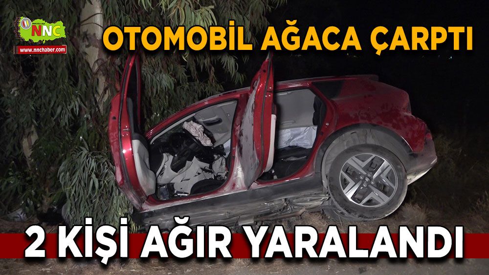 Antalya'da trafik kazası! Otomobil ağaca çarptı