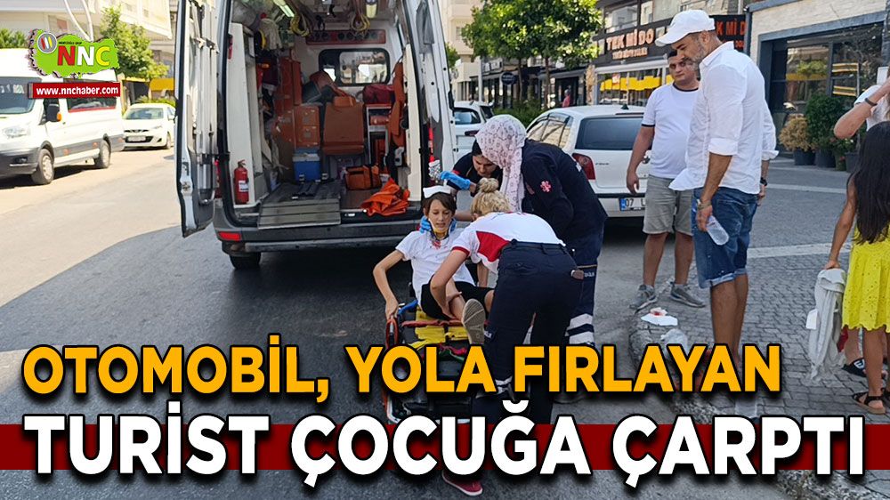 Antalya'da trafik kazası! Otomobil çocuğa çarptı