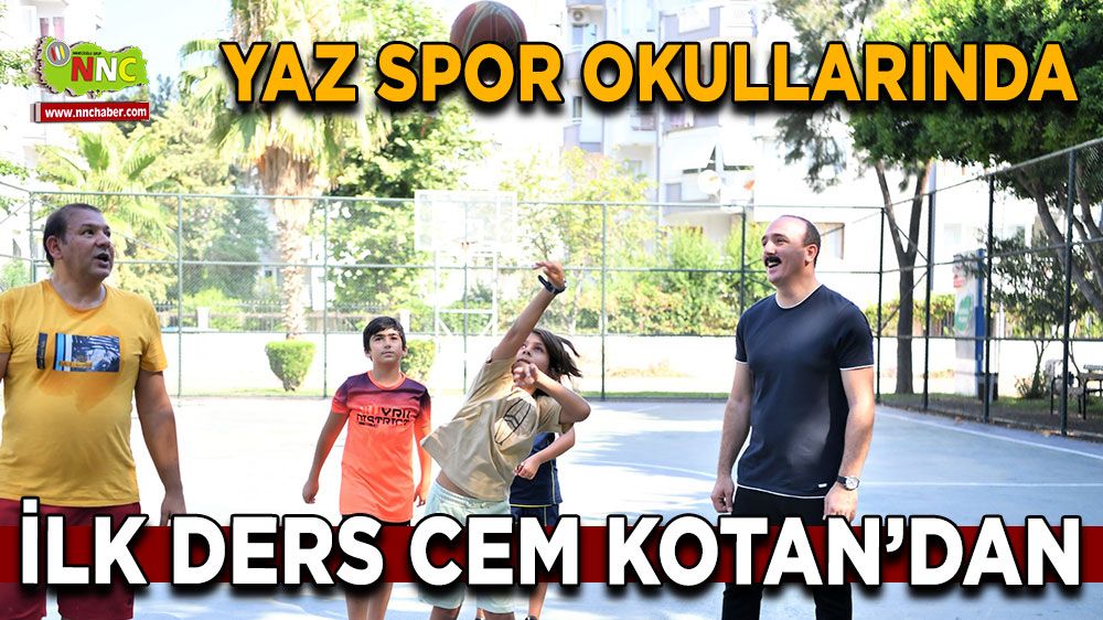 Antalya'da yaz spor okullarında ilk ders Cem Kotan'dan