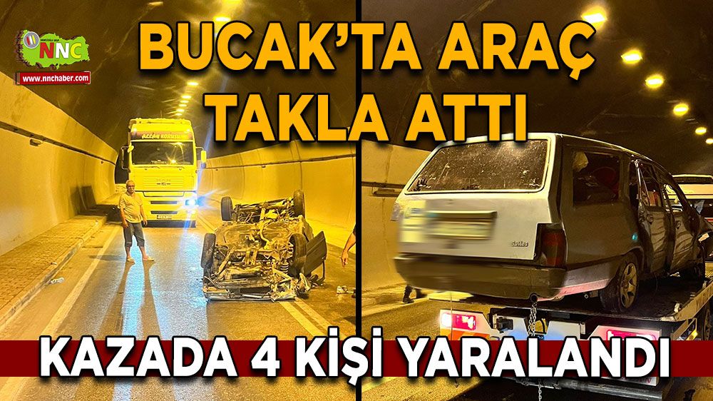 Antalya Isparta karayolunda araç takla attı!