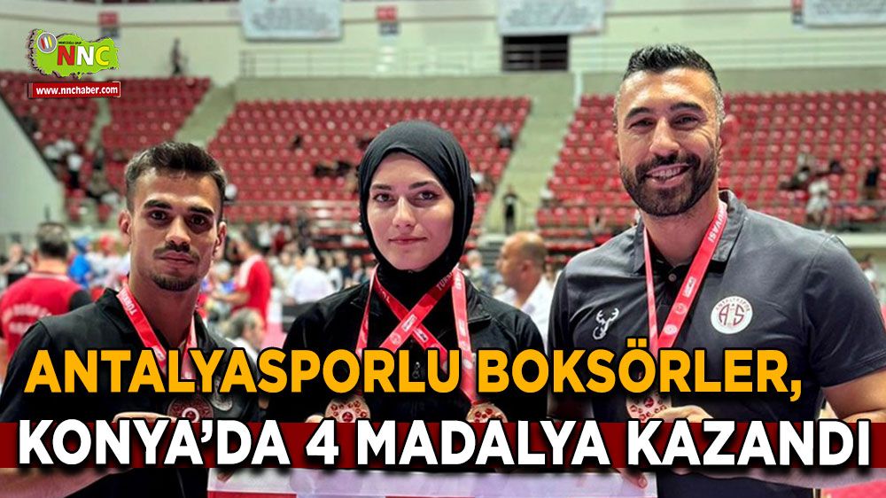 Antalyasporlu boksörler, Konya’da 4 madalya birden kazandı