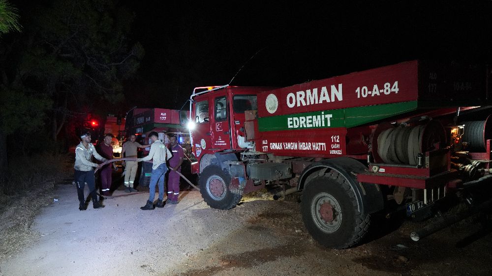 Balıkesir'de orman yangını; yoğun çalışma sonucu kontrol altına alındı 