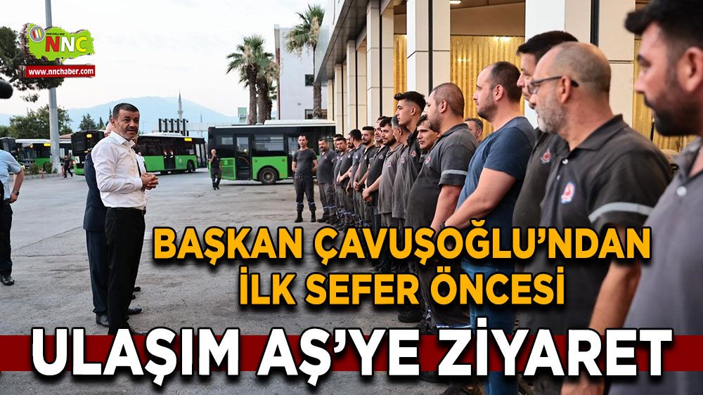 Başkan Çavuşoğlu sefere çıkan şoförleri uğurladı