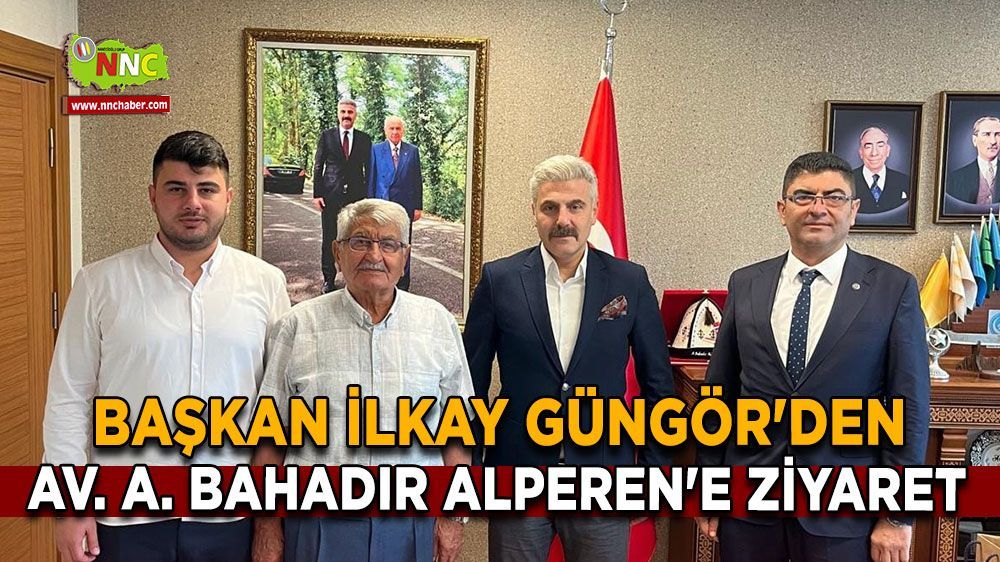 Başkan İlkay Güngör Av. Abdullah Bahadır Alperen'i ziyaret etti