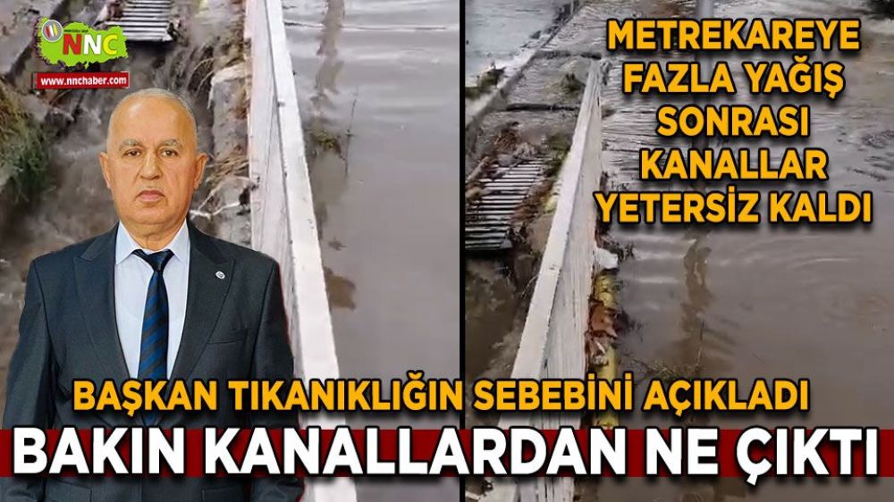 Başkan Kemal Kasap  tıkanıklığın sebebini açıkladı! Bakın kanallardan ne çıktı.
