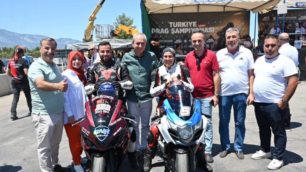 Başkan Kocagöz Motodrag yarışlarının startını verdi