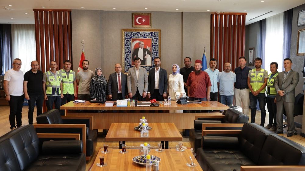 Belediye Başkanı Eyüp Kahveci’ye teşekkür ziyareti